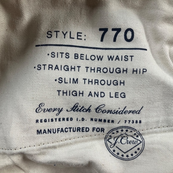 Mens J Crew Denim Jeans - Style 770 - Picture 7 of 7